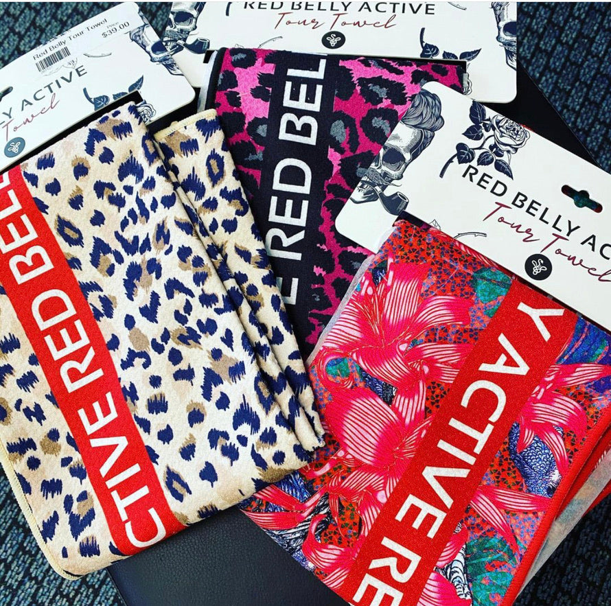 Red Belly Active Sports Towels