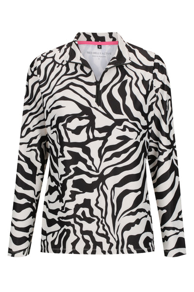 Amber 1/4 Zip — Zebra