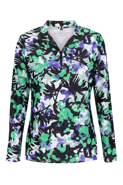 Amber 1/4 Zip — Emerald Graphic