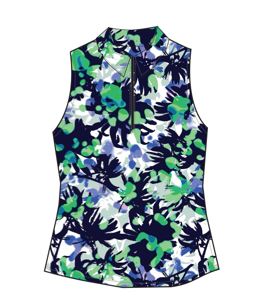 Zoe Sleeveless - Emerald Graphic - PRE-ORDER