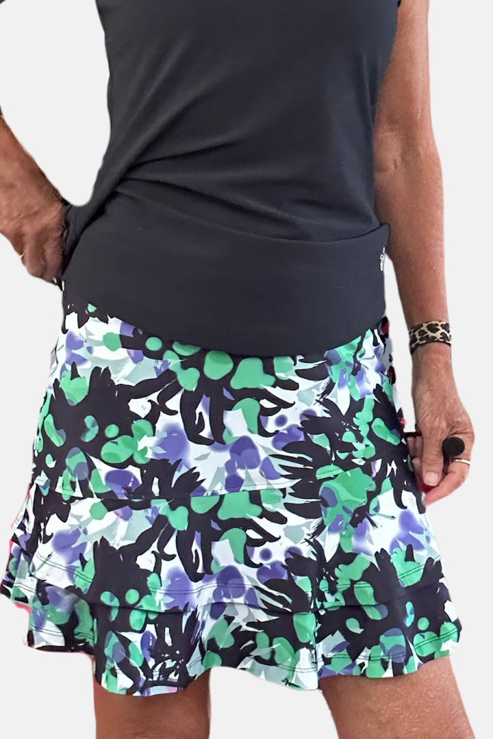 Cha Cha Skort - Emerald Graphic - PRE-ORDER