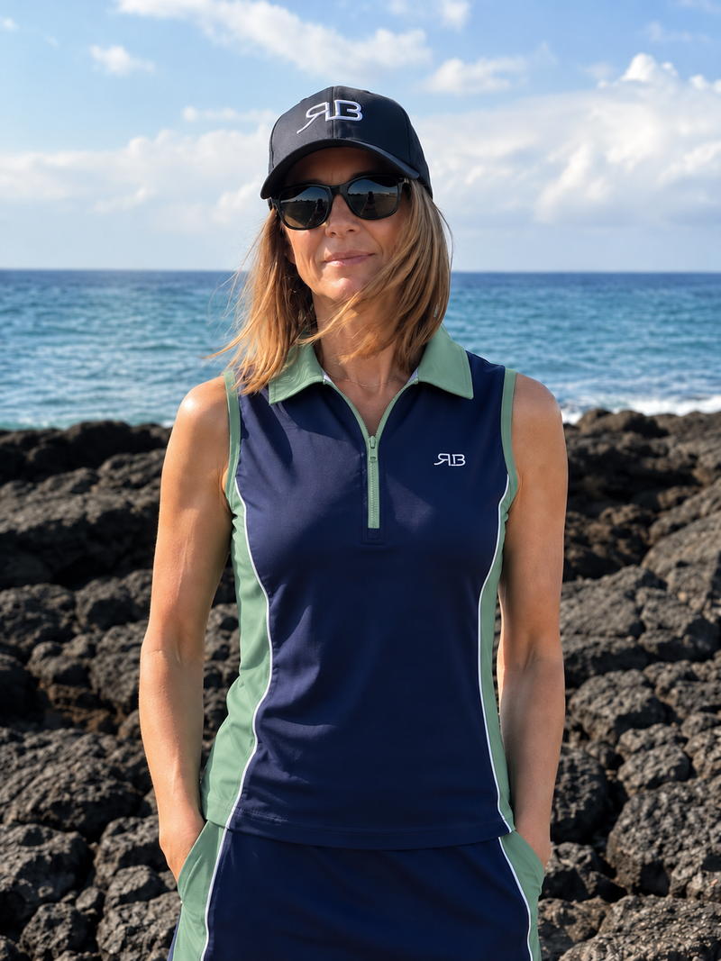 Links Polo - Navy/Fairway