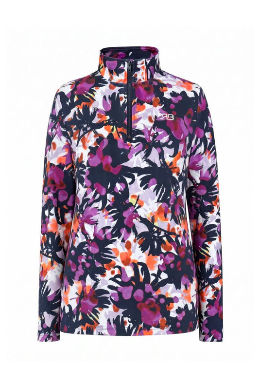 Amber 1/4 Zip - Orchid Graphic