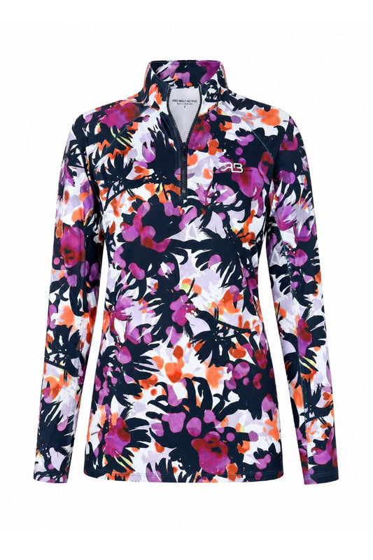 Amber 1/4 Zip - Orchid Graphic