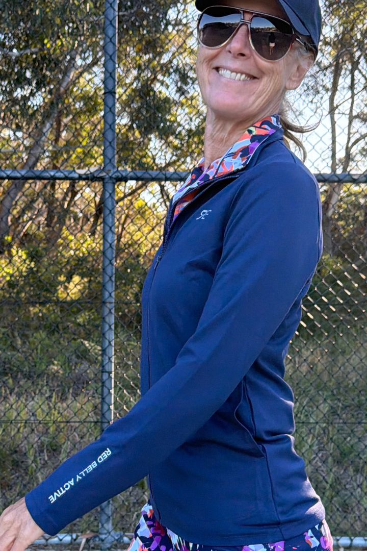 Amber Full Zip - Navy