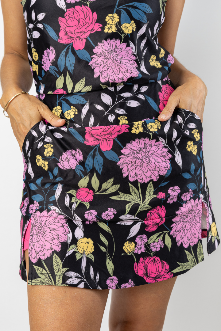 Tempo Skort - Hot Pink Bloom