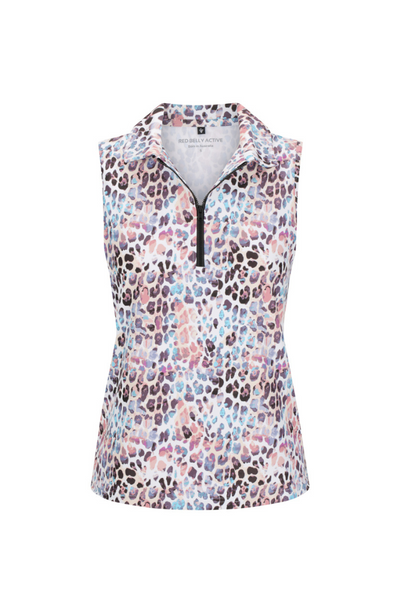 Zoe Sleeveless - Pastel Leopard