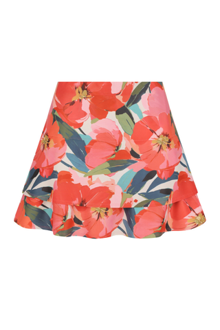 Flip Skort - Poppies