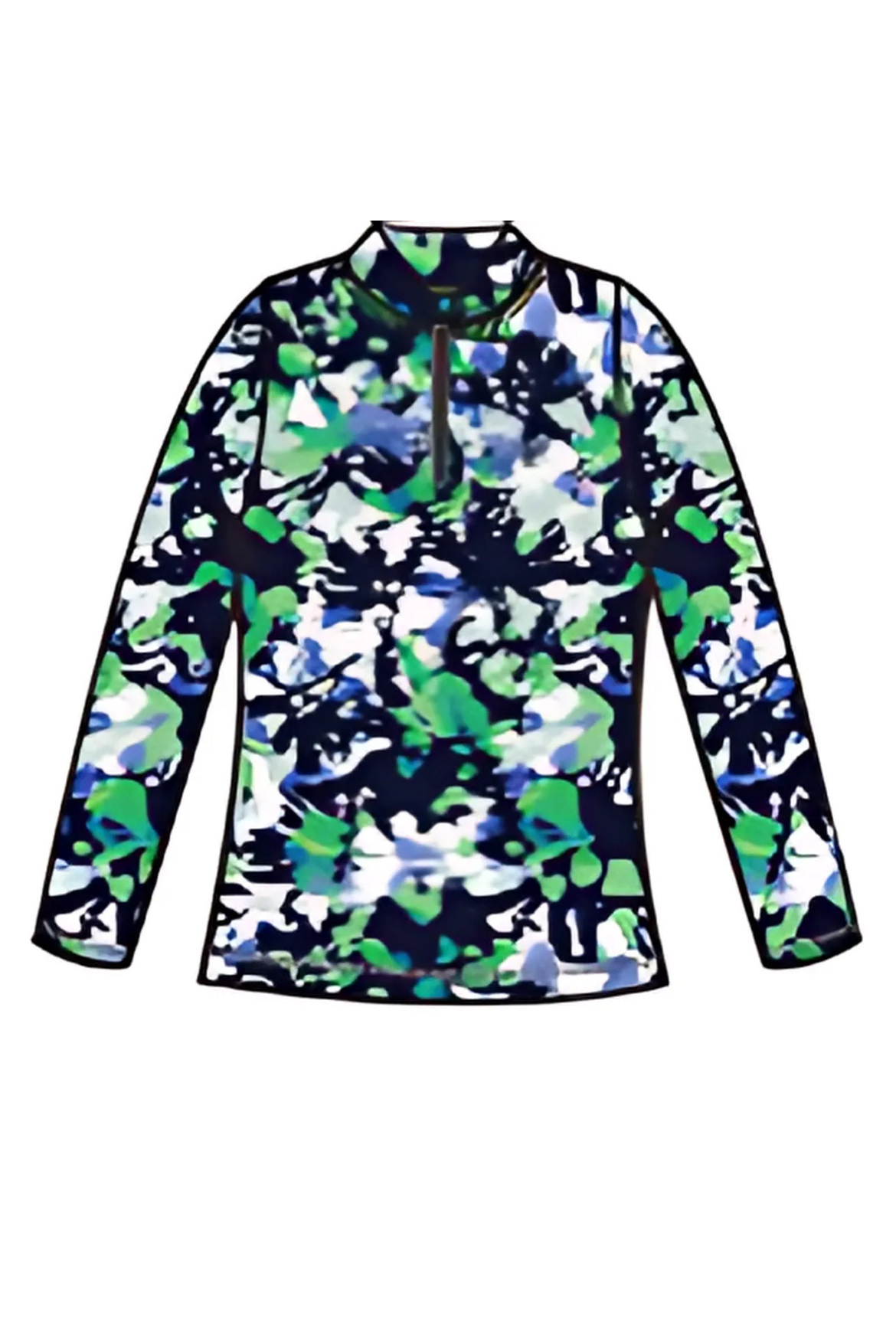 Amber 1/4 Zip - Emerald Graphic - PRE-ORDER