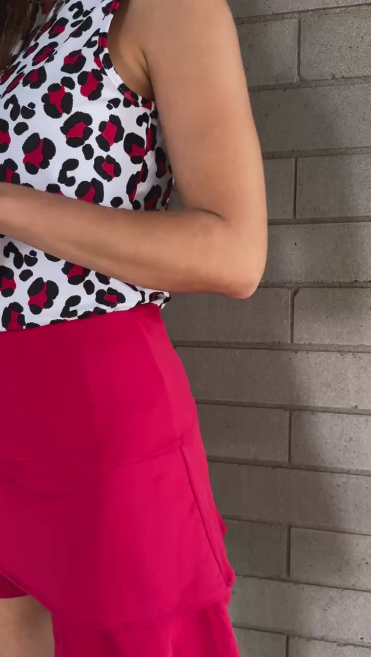 Flip Skort Advance — Ruby – Red Belly Active